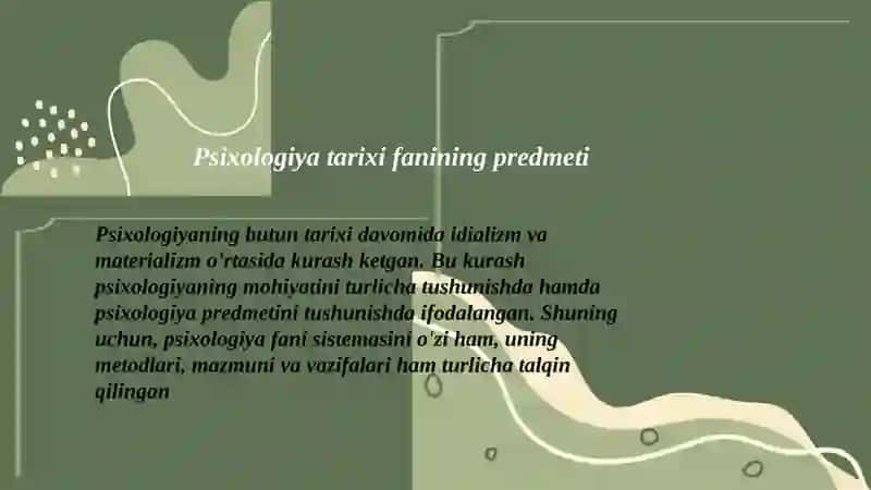 Psixologiyaning maqsad va vazifalari: asosiy yo'nalishlari va amaliy qo'llanilishi 3