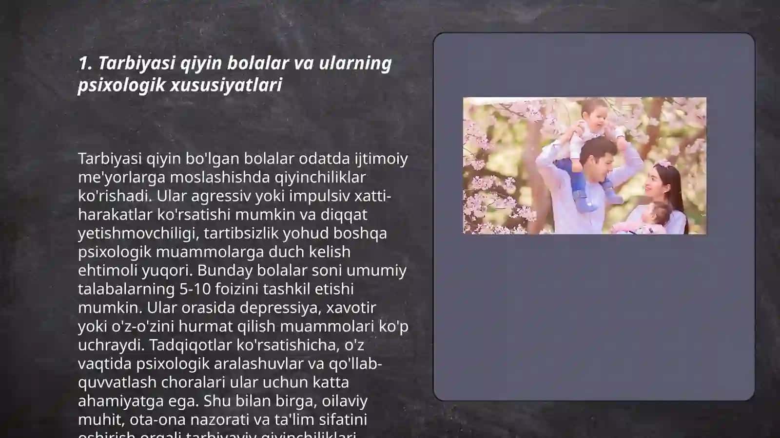 Tarbiyasi qiyin bolalar psixologiyasi 3