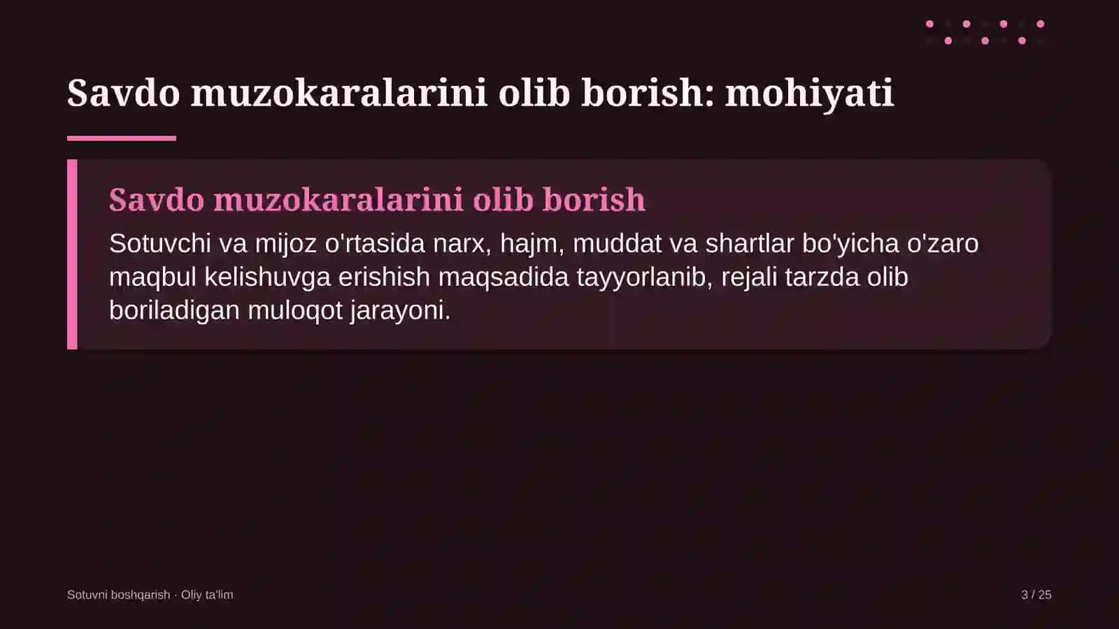 Chorvachilik xo'jaliklarida savdo muzokaralarini olib borish 3