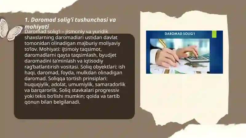Daromad solig‘i 3