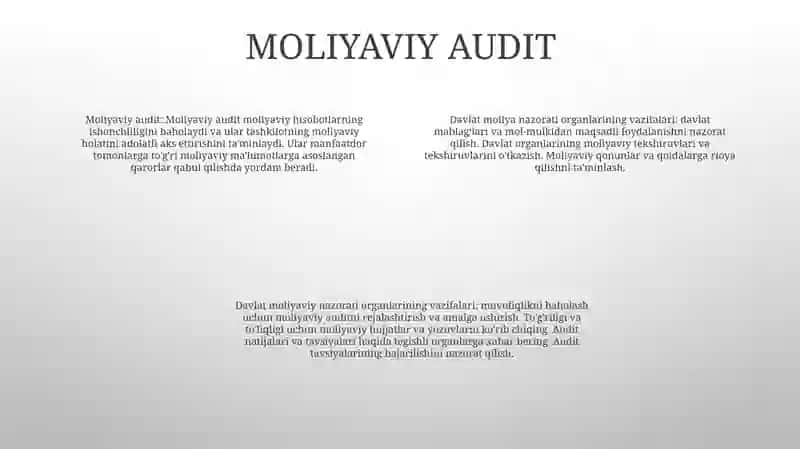 Davlat Moliyaviy Nazorati OʻRginlarining Vazifalari Va Funksiyalari 3