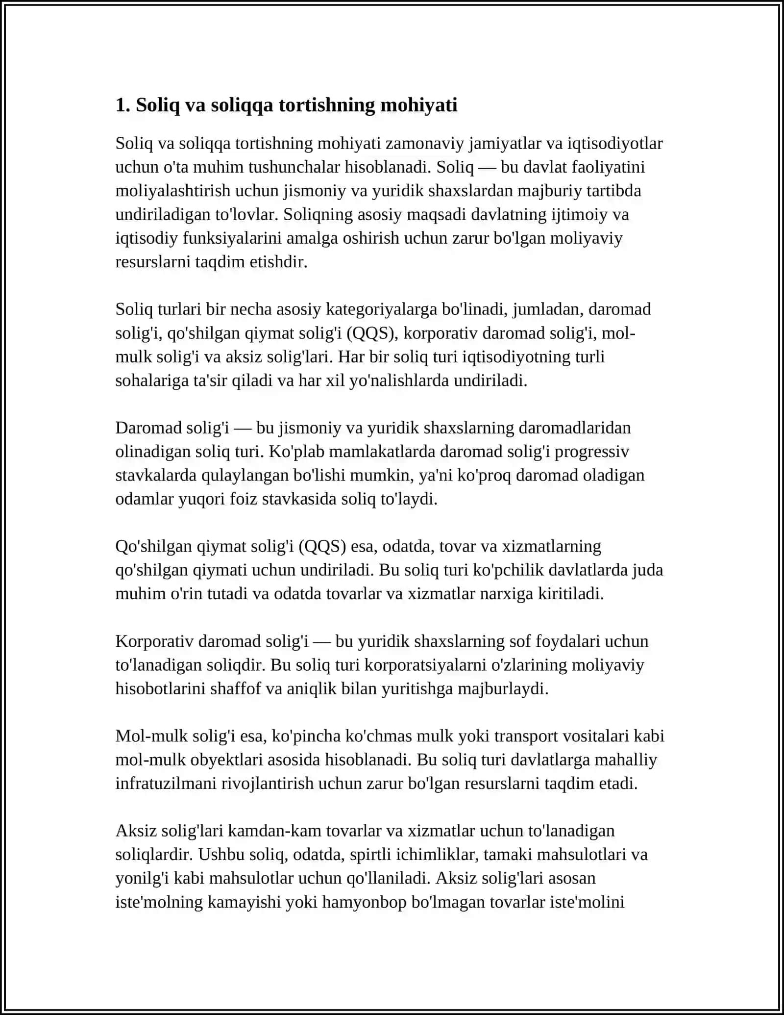 SOLIQLAR VA SOLIQQA TORTISH” FANINING MAQSADI, VAZIFALARI, OB‘EKTI VA PREDMETI 3