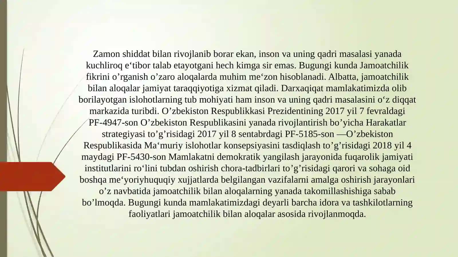 Jamoatchilik bilan aloqalarni o'rganish 3