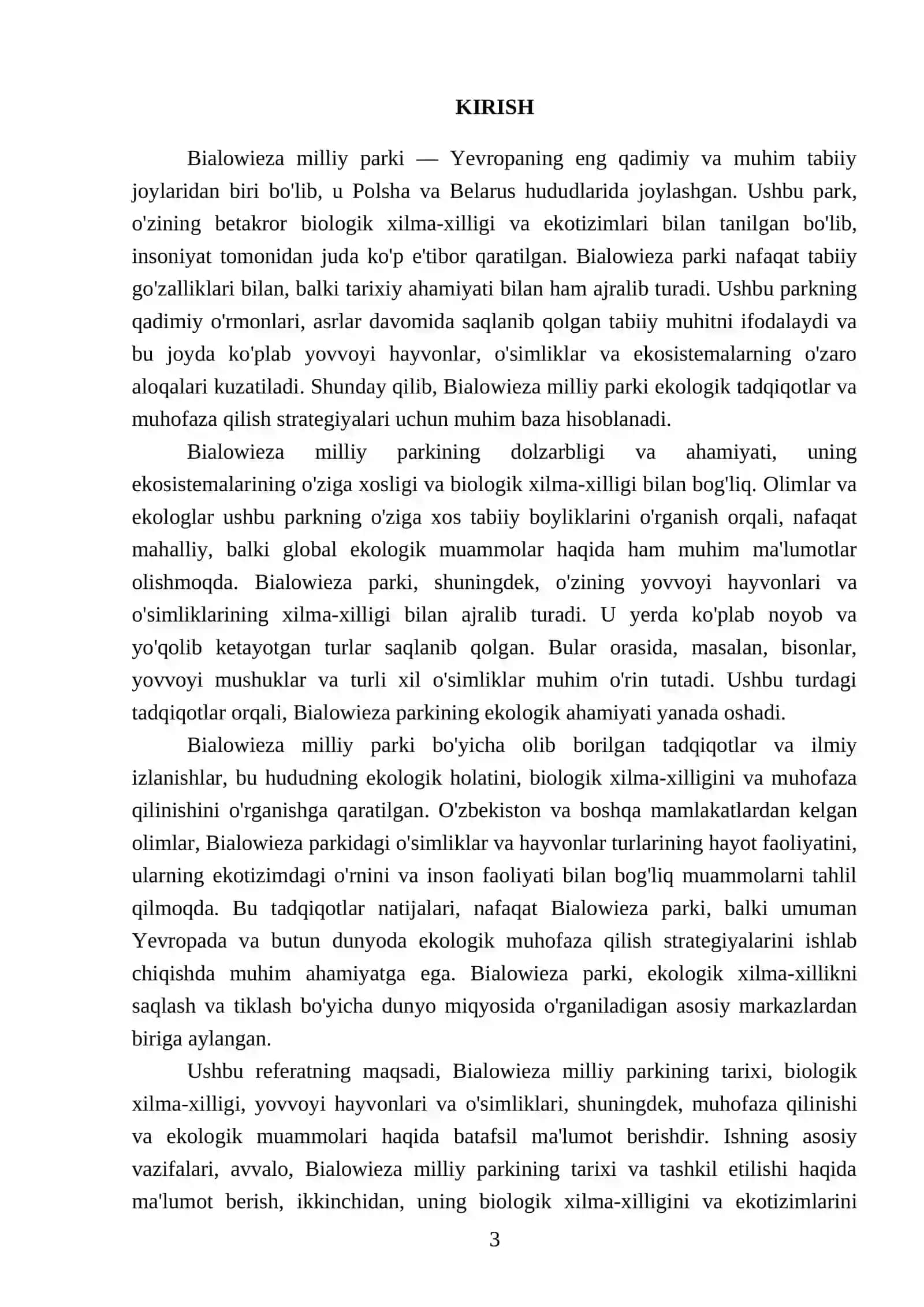 Bialowieza milliy parki 3