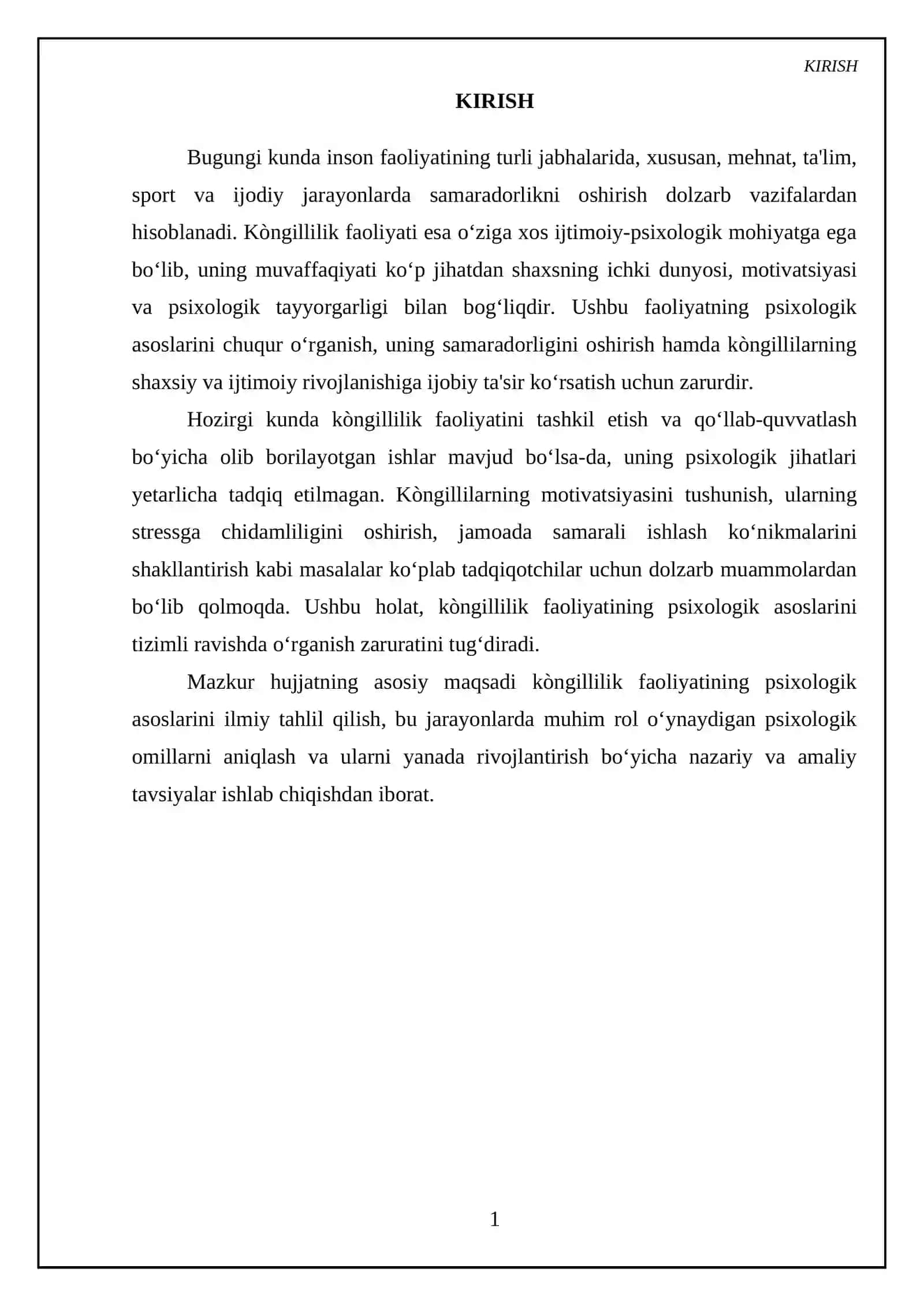 Kòngillilik faoliyatining psixologik asoslari 3