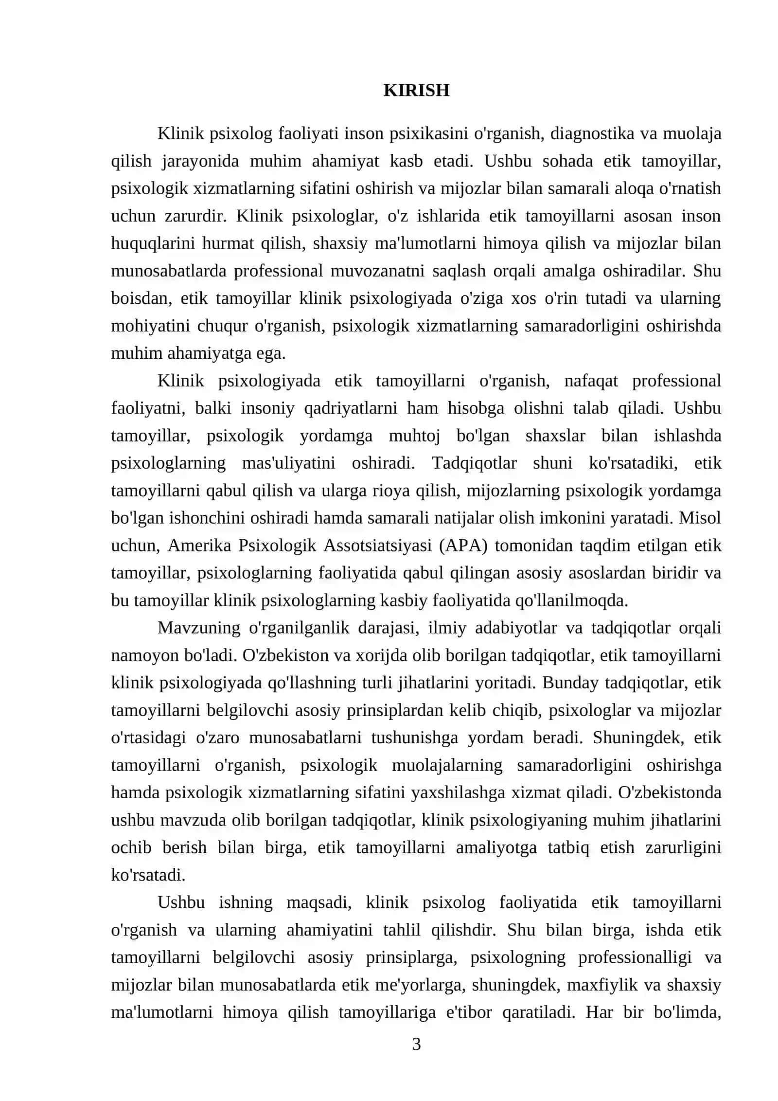 Klinik psixolog faoliyatida etik tamoyillar 3
