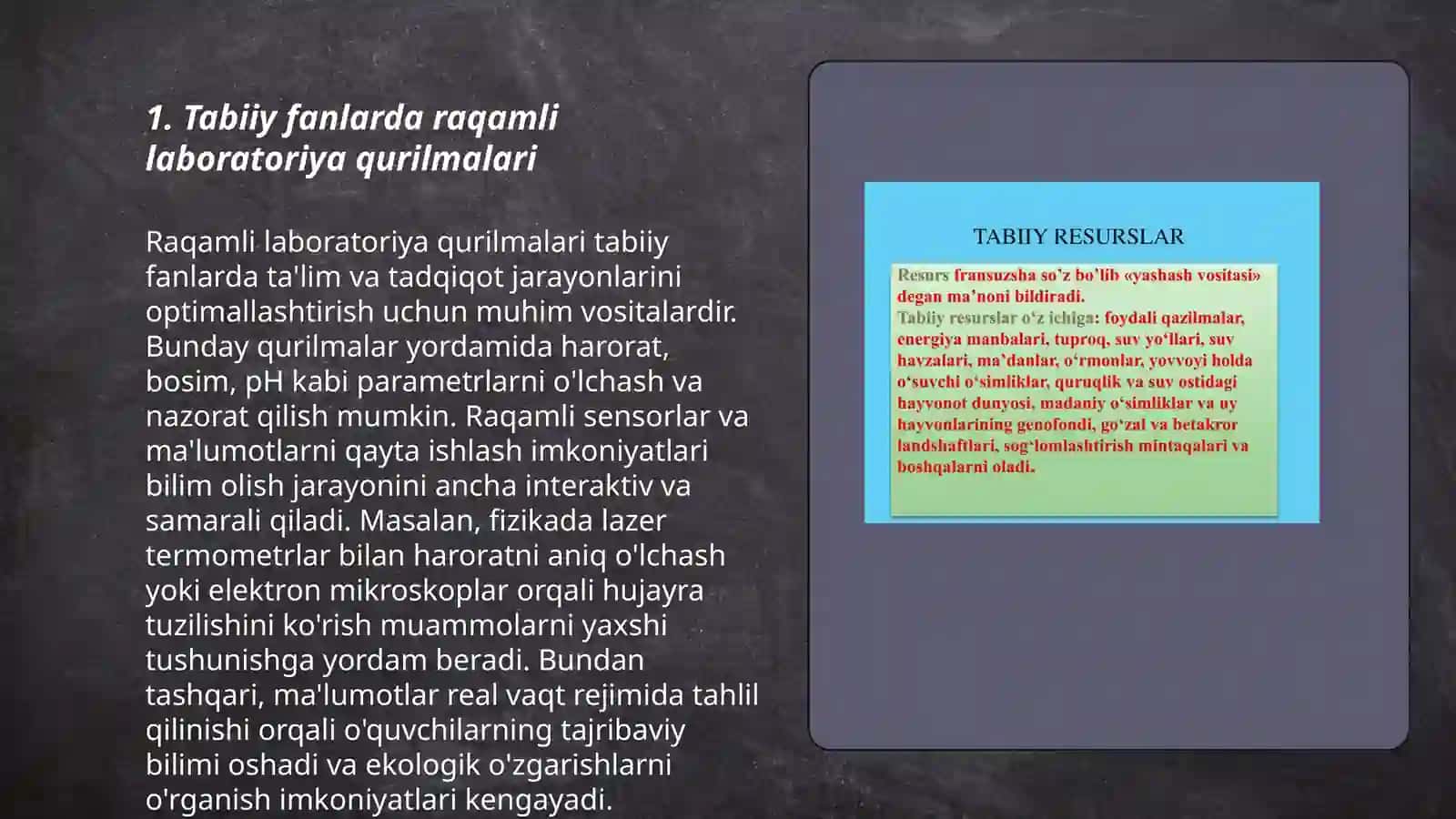 Tabiiy fanlarda raqamli laboratoriya qurilmalari 3
