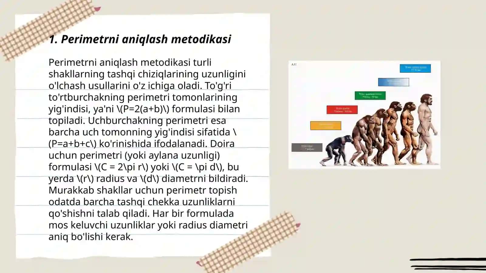 Boshlang'ich sinflarda perimetr va maydon tushunchasiga oid masalalarni o'rgatish metodikasi 3
