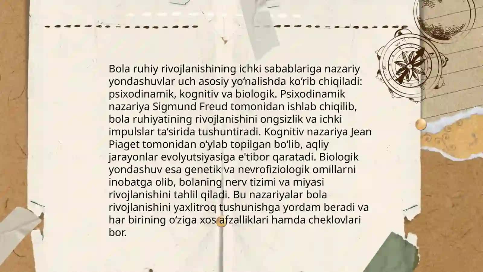 Bola ruhiy rivojlanishining ichki sabablariga nazariy yondashuvlar 3