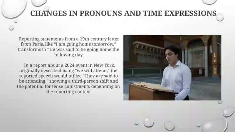 Transforming Direct to Indirect Speech 3