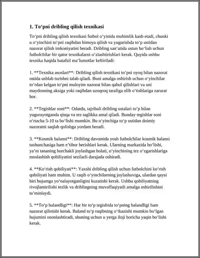 BASKIDBOL OʻYIN TEXNIKASI 3