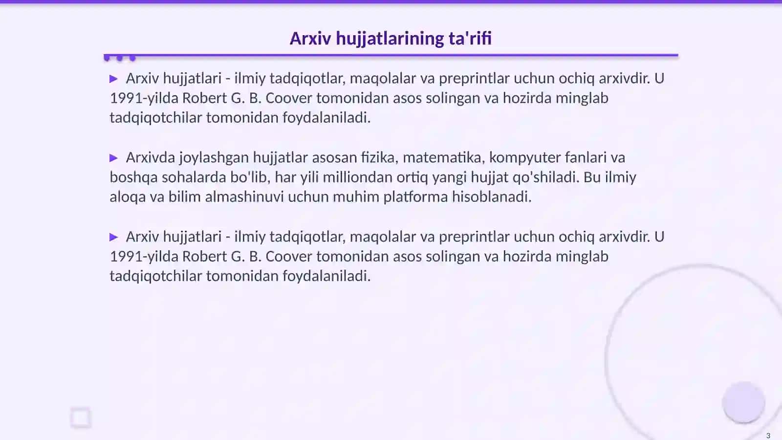 Arxiv hujjatlaridan foydalanish turlari 3