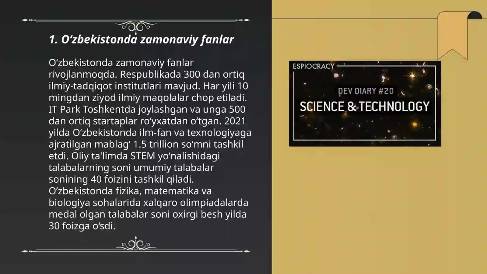 Oʻzbekistonda zamonaviy fanlar 3