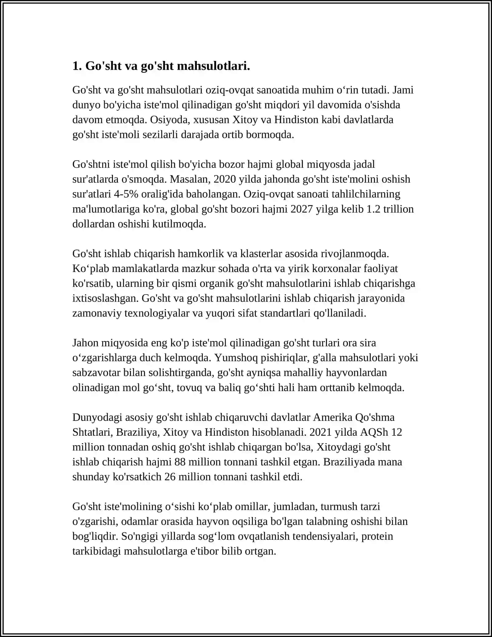 QO'SHIMCHA OVQATLARNI TAYYORLASHDA ISHLATILADIGAN OZIQ OVQAT GURUHLARI. QO'SHIMCHA OVQATLARNI KIRITISH SXEMASINING ILMIY ASOSLARI 3