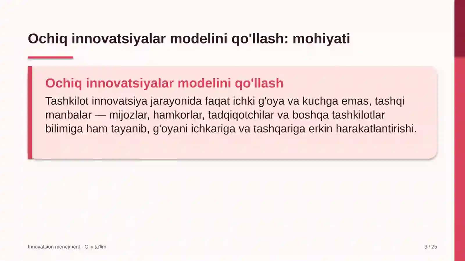 neft mahsulotlari savdosida ochiq innovatsiyalar modelini qo'llash 2679 3