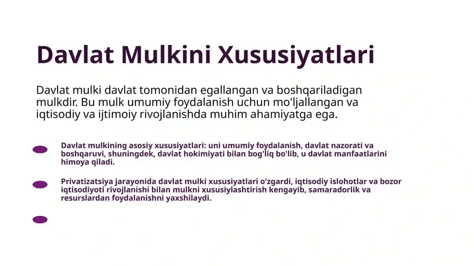 Davlatning mulkini xususiylashtirish va boshqaruv siyosati 3