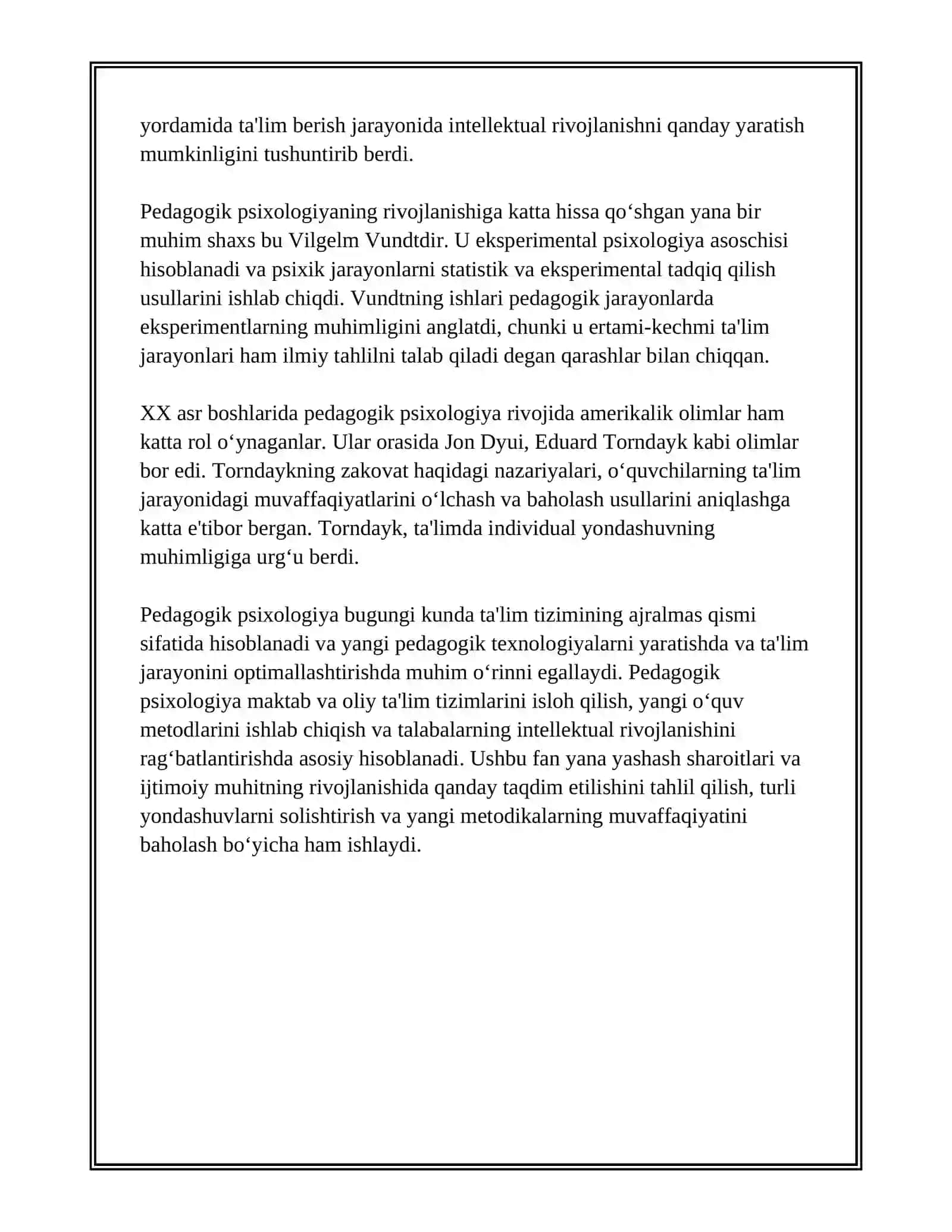 PEDAGOGIK PSIXOLOGIYANING YUZAGA KELISH TARIXI 3
