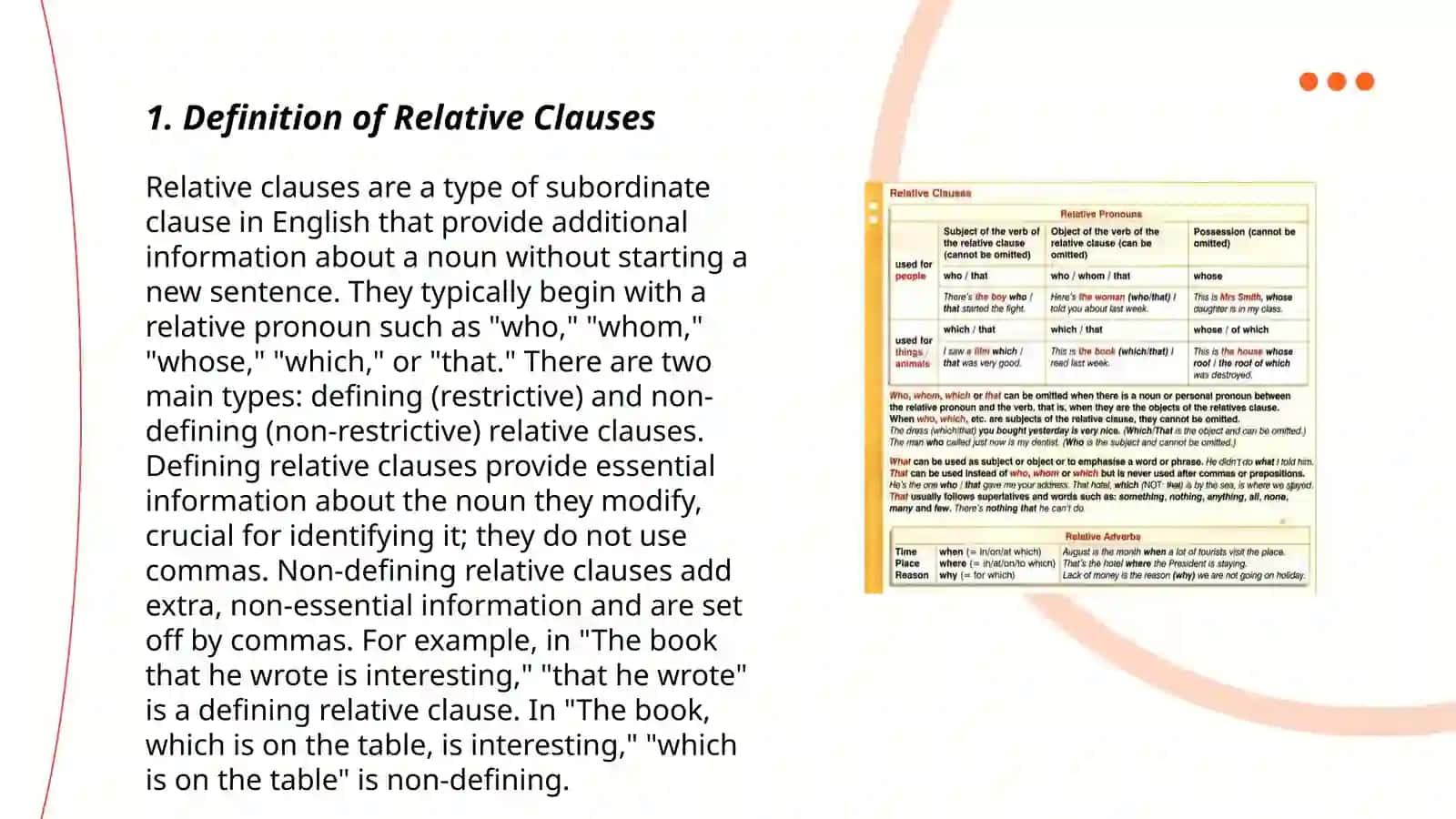 Relative Clauses 3