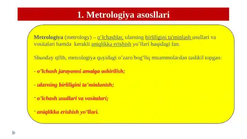Standartlashtirish, metrologiya va sifatni baholash 3