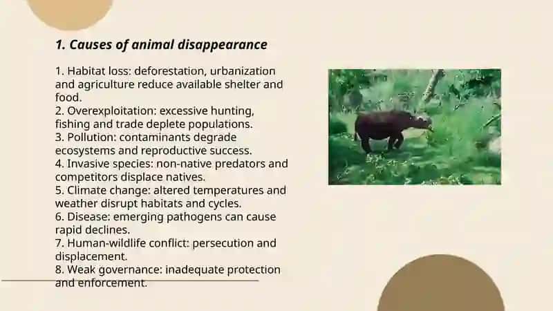 Disappearing animals 3