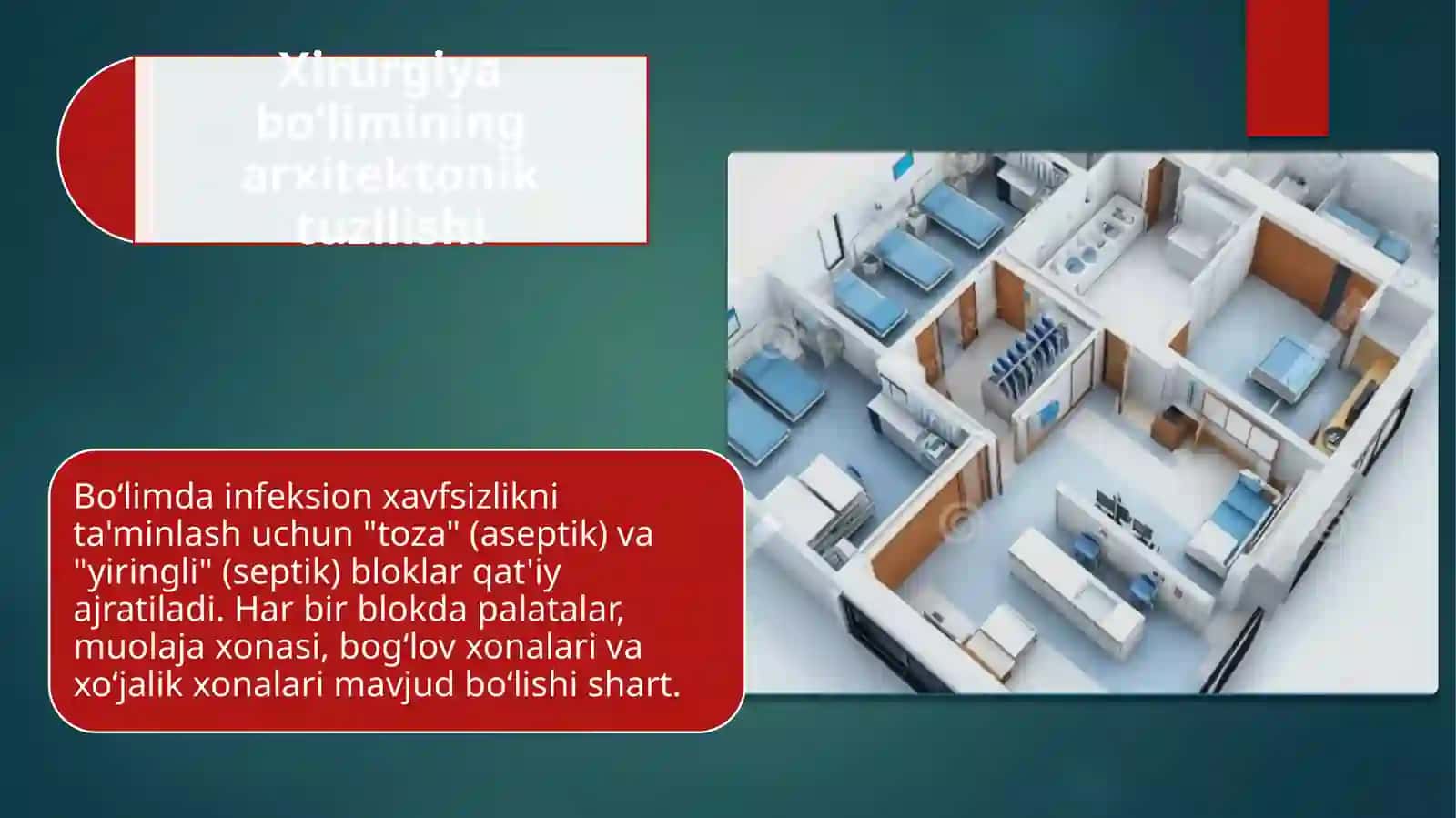 tibbiyot kasbiga kirish/Xirurgik bemorlar, umumiy parvarishi: Tuzilishi va tashkillashtirilishi. mavzusida mustaqil ish 3