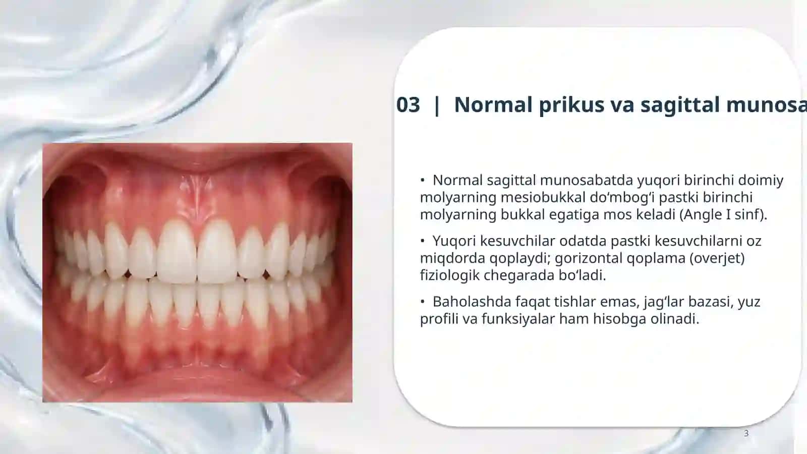 PROGNATIK VA PROGENIK PRIKUS • ORTODONTIYA 3
