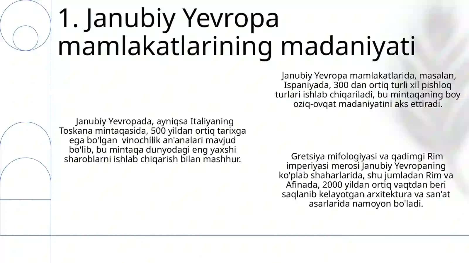 Janubiy Yevropa davlatlarin 3