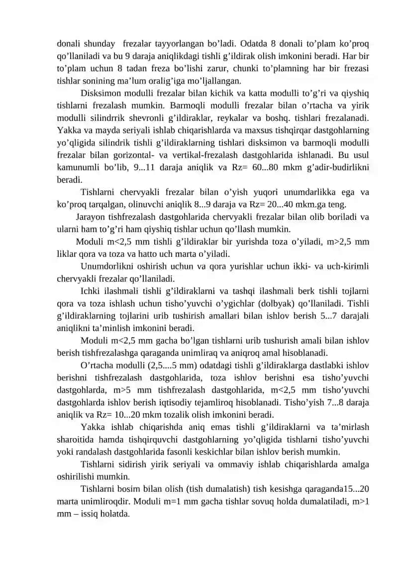 Tishli g’ildiraklar 3
