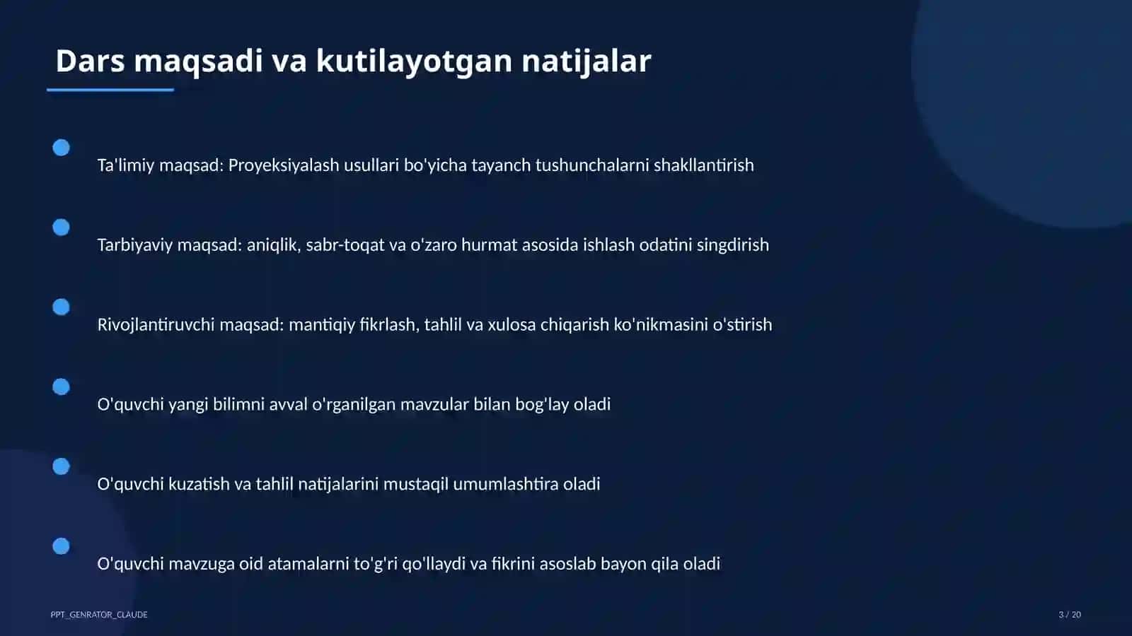 Proyeksiyalash usullari (8-sinf) 3