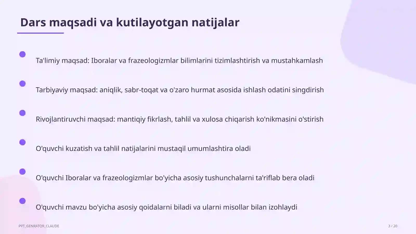 Iboralar va frazeologizmlar (5-sinf) 3