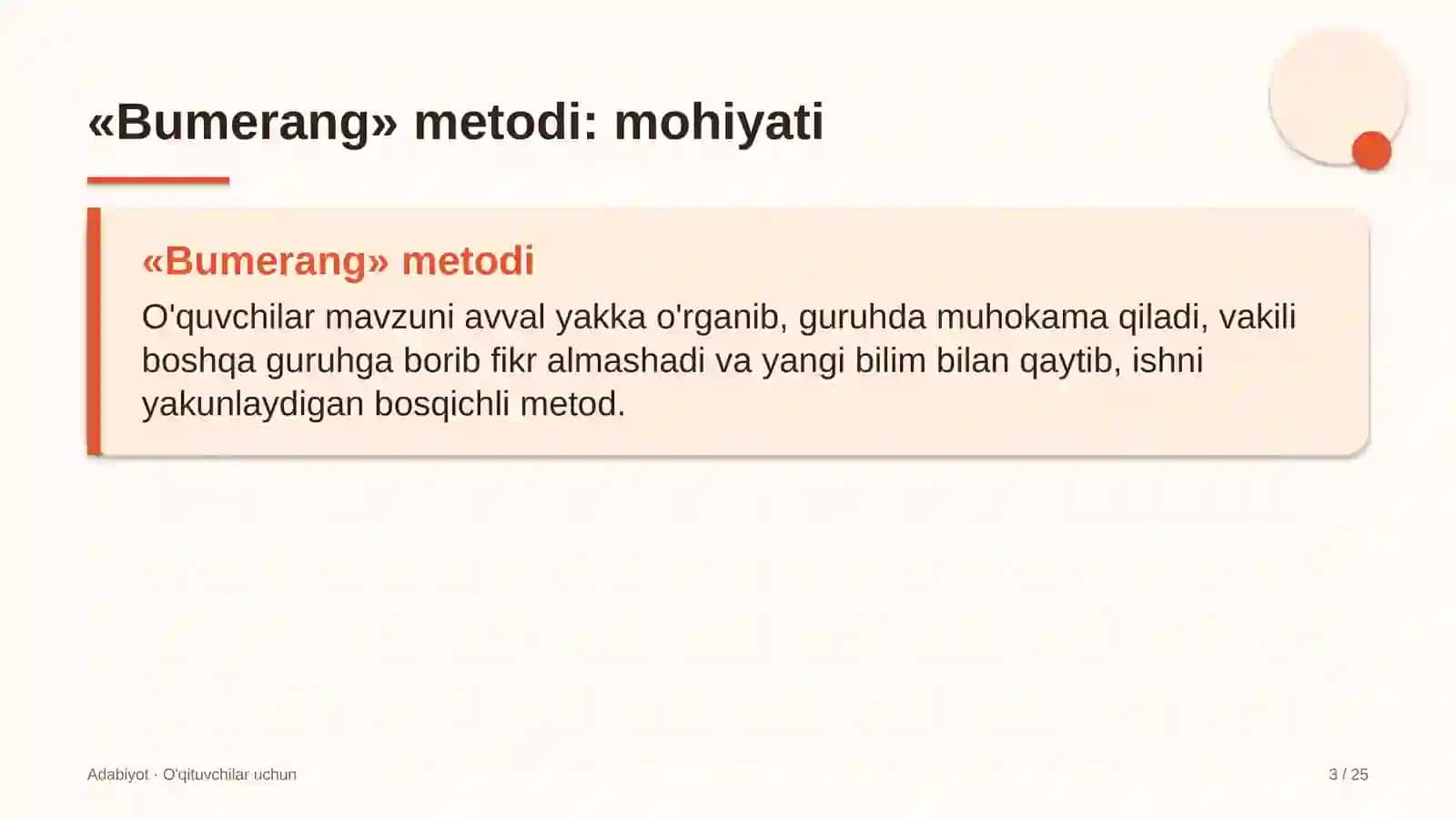 adabiyot darslarida bumerang metodidan foydalanish 9408 3