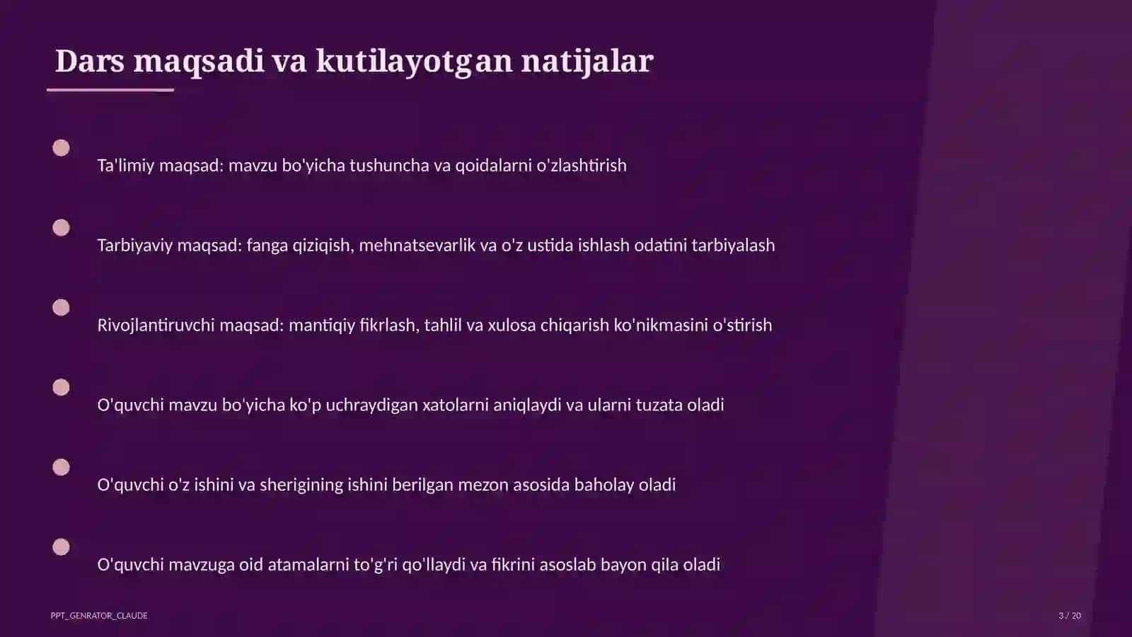 O'simlik organlari: ildiz, poya, barg 3