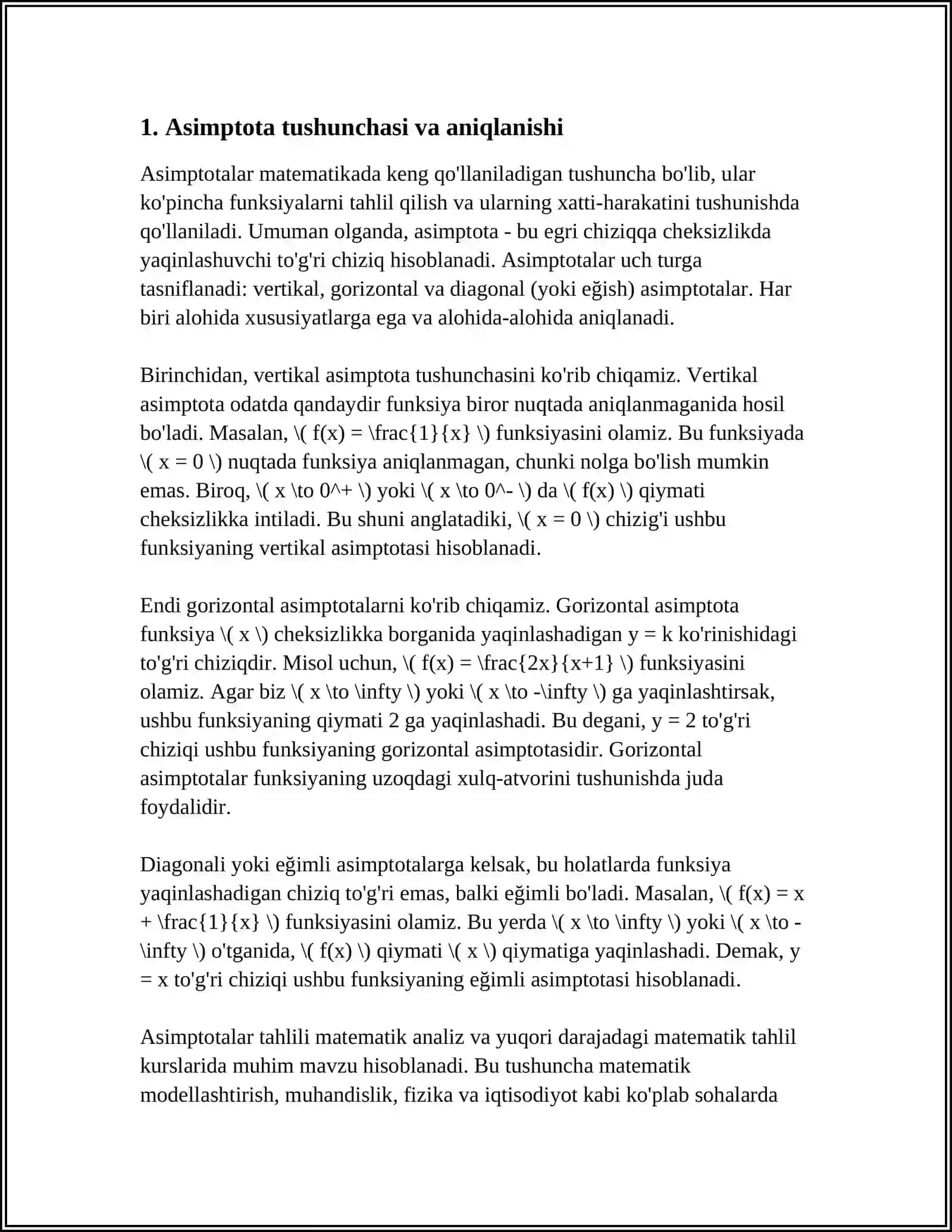 FUNKSIYANI ASSIMPTOTALARI 3