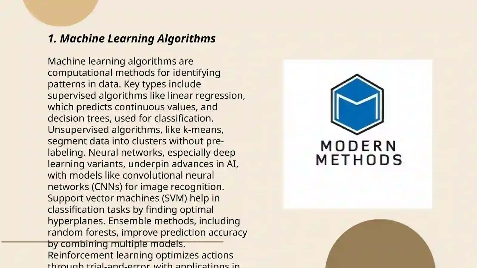 Modern methods 3