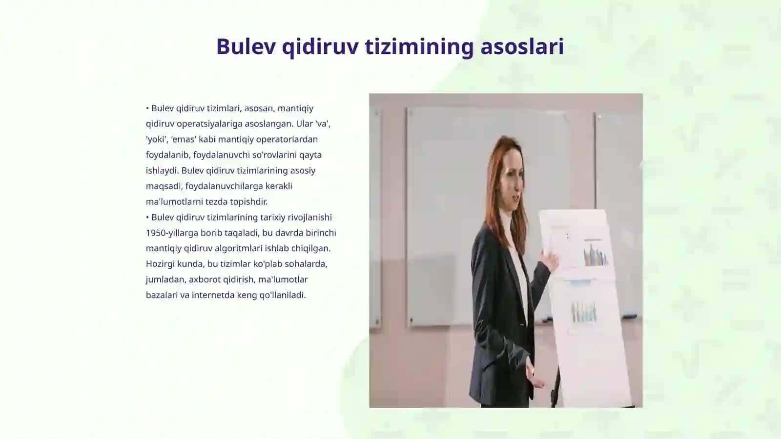 Bulev qidiruv tizimi algoritmlarini yaratish 3