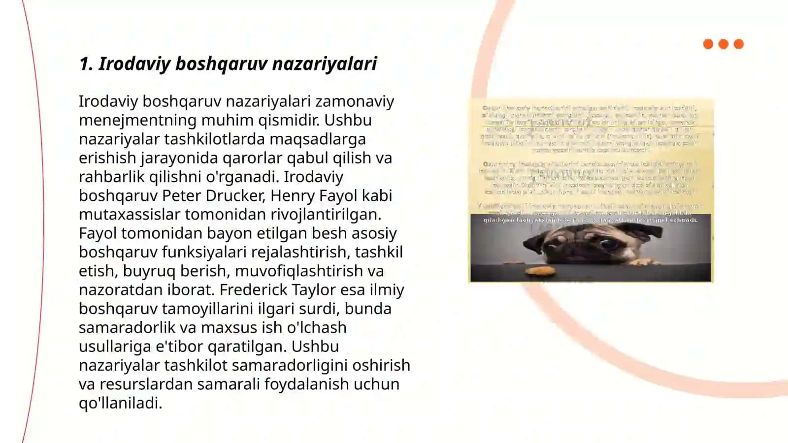 Irodaviy boshqaruv va irodaviy zoʻriqish 3
