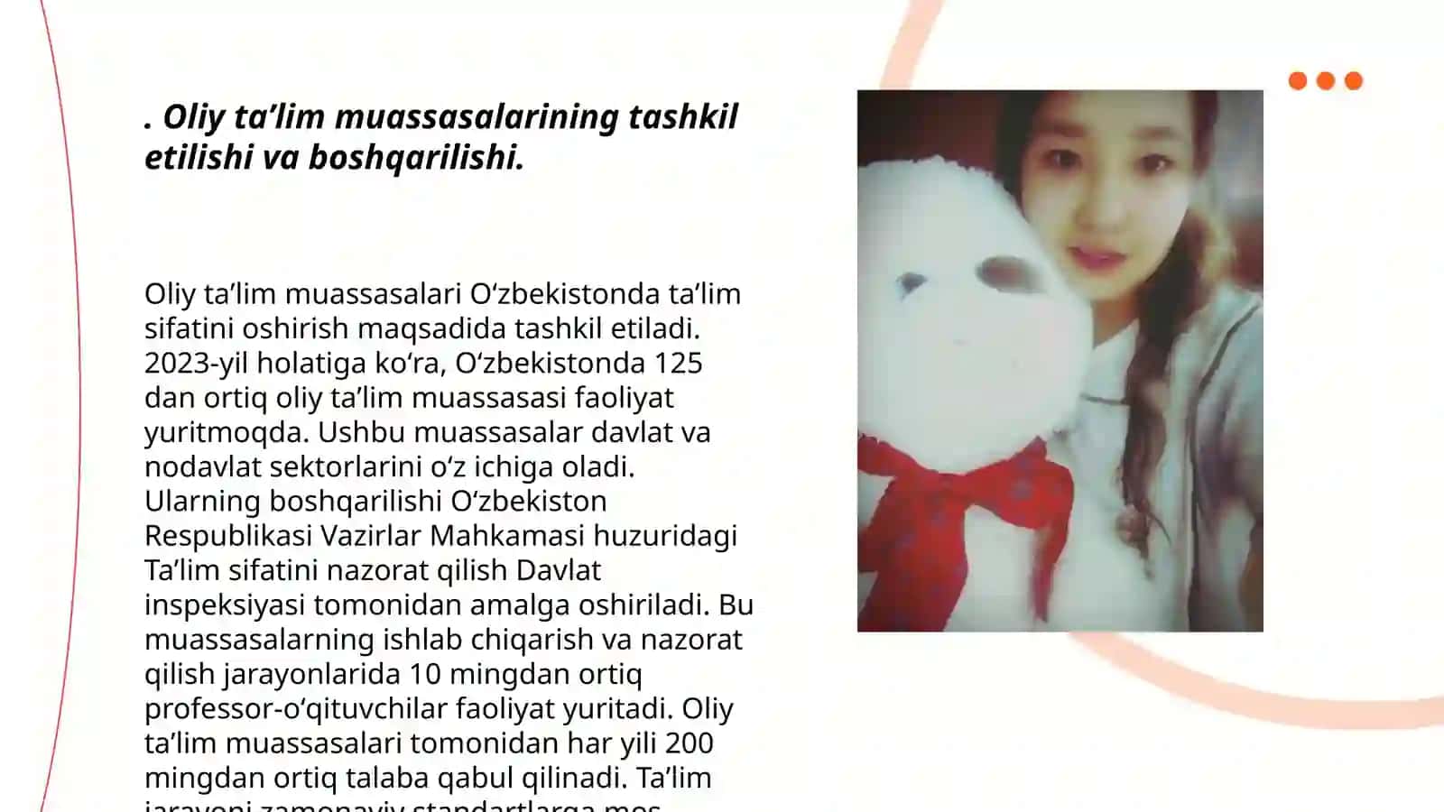 Oliy taʼlim sohasida qabul qilingan Qonunlar va ularda belgilangan vazifalar 3
