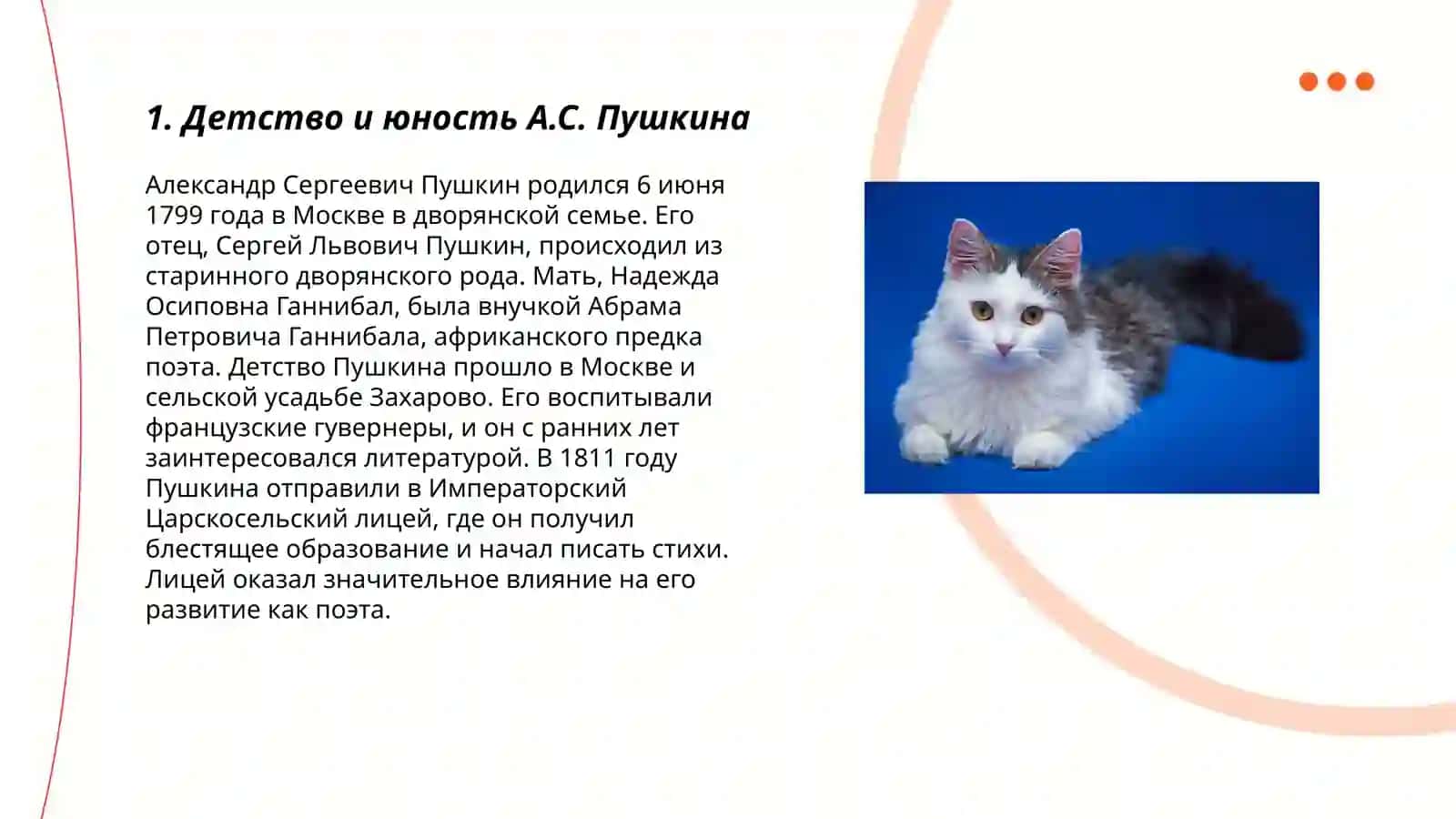 Жизнь и творчество великого русского поэта А.С. Пушкина 3
