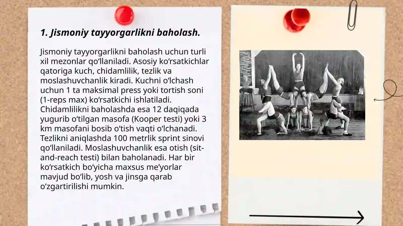Gimnastika mashg‘ulotlarini rejalashtiish va qayt etish 3