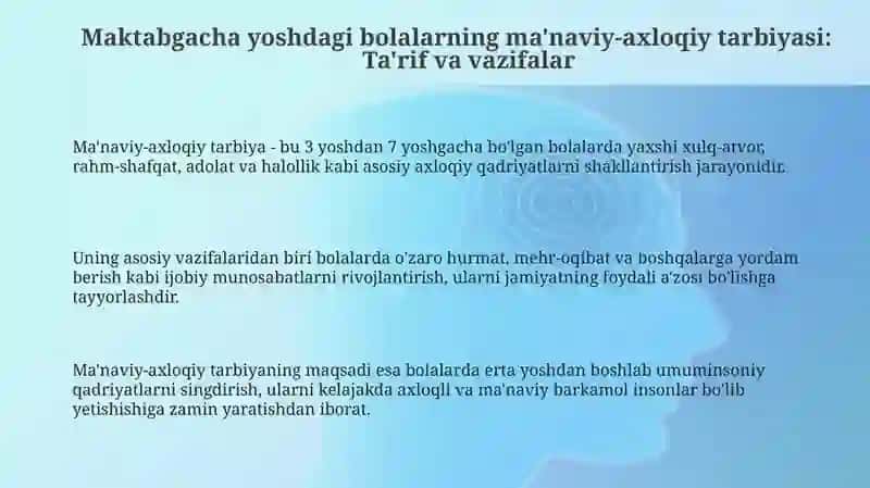 Maktabgacha yoshdagi bolalarning manaviy va axloqiy tarbiyasi 3