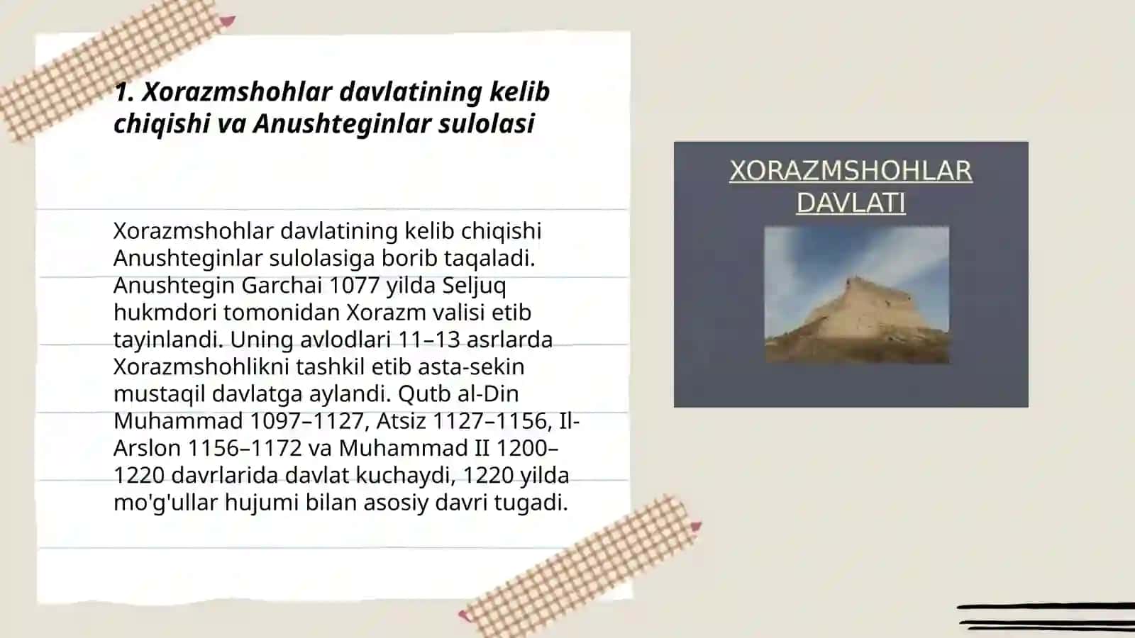 Xorazmshohlar 3