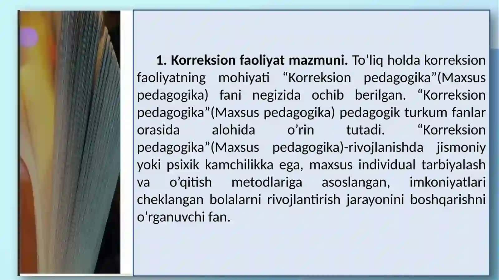 Koreksiya faoliyati 3