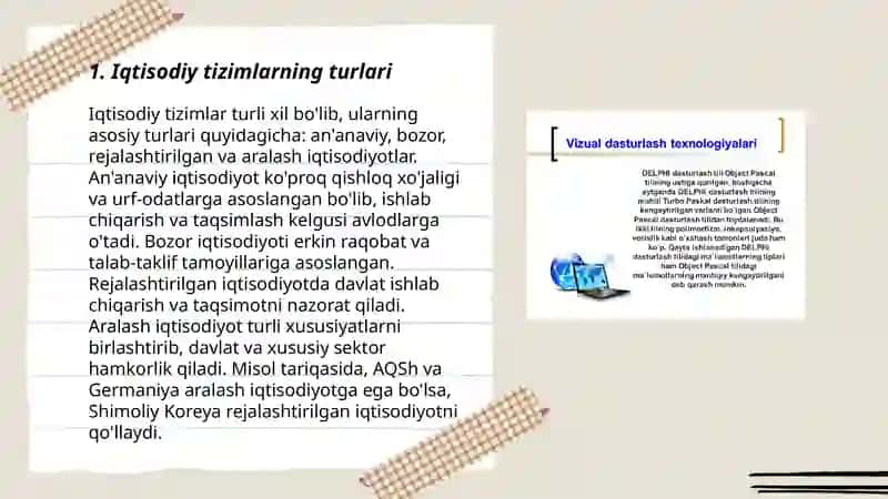 Iqtisodiy tizimlarda dasturiy ta'limot va ularning ishlash printsipi 3
