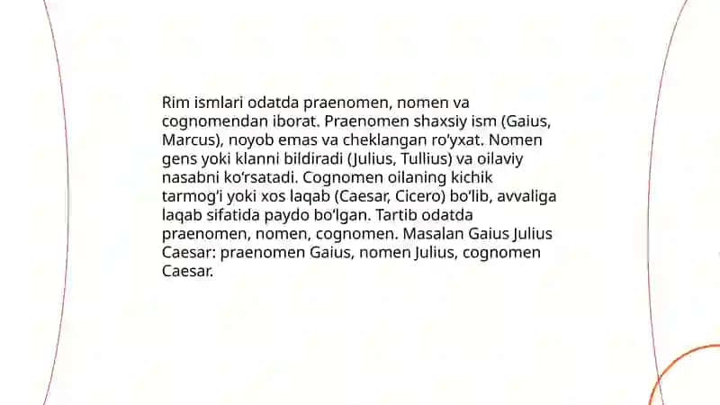 Rim ismlari 3