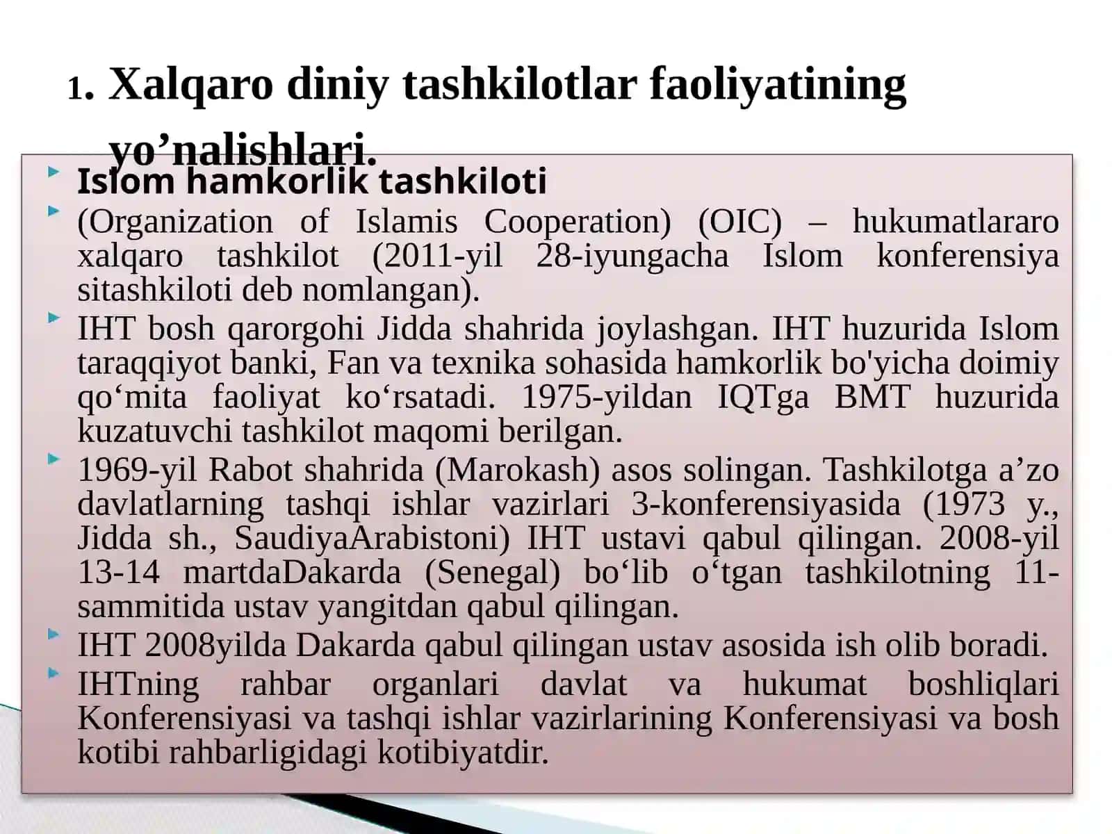 Xalqaro diniy tashkilotlar faoliyatining tarixi va ularning barqaror rivojlanish maqsadlariga erishishdagi ahamiyati 3