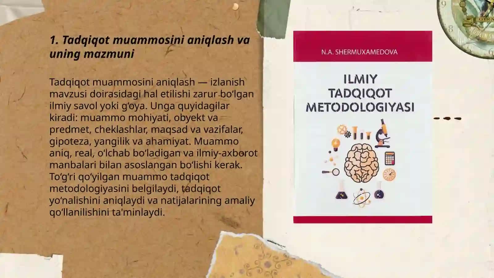 Tadqiqot jarayonining asosiy bosqichlari va ularning mazmuni 3