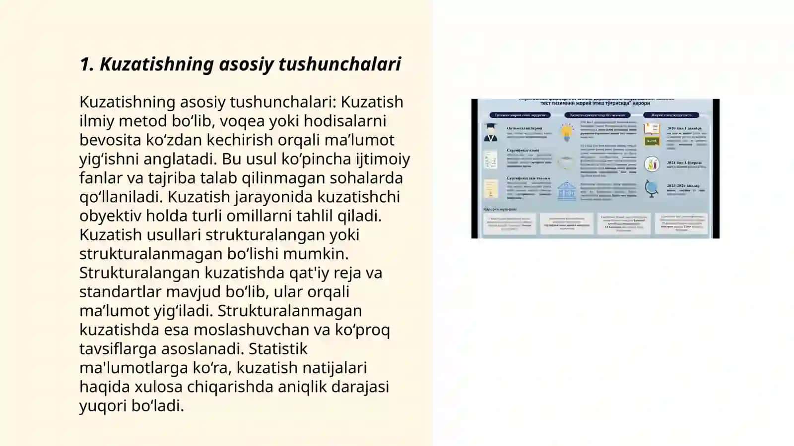 Kuzatish va uning turlari 3