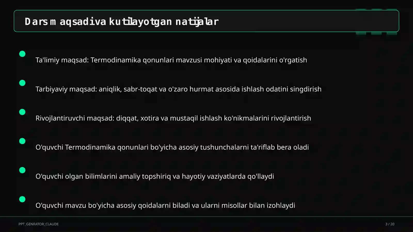 Termodinamika qonunlari (10-sinf) 3