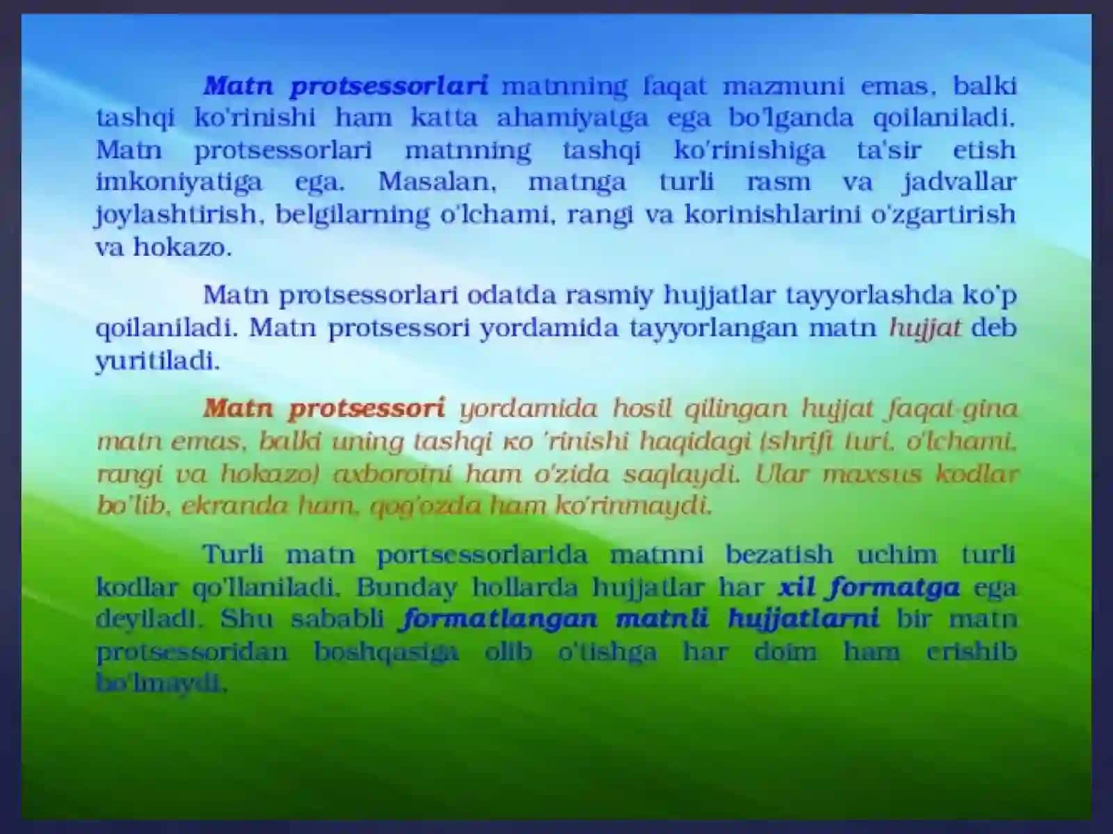 Word matn muharriri 3