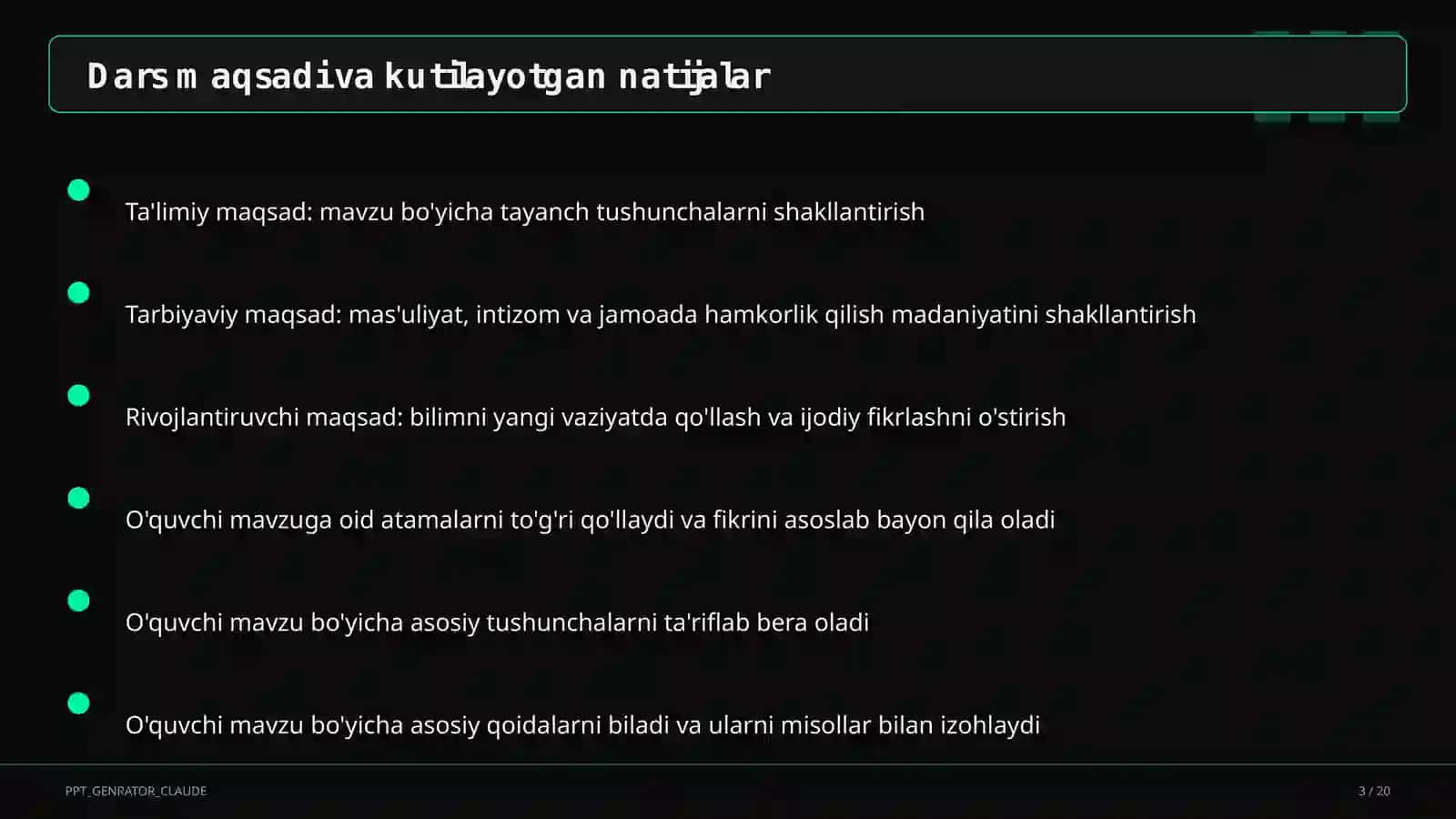 Harakat Sog'liq Garovi 3